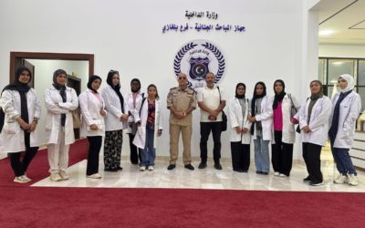 زيارة علمية لطلبة علوم الطب الشرعي لفرع المباحث الجنائية بنغازي