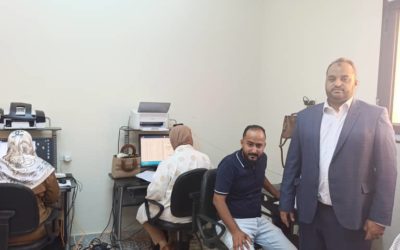 عميد كلية القانون بجامعة بنغازي يتفقد سير أعمال كنترول الامتحانات بالكلية وفروعها