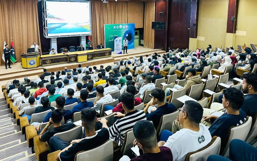 كلية القانون بجامعة بنغازي تنظم الملتقى التعريفي للطلبة الجدد